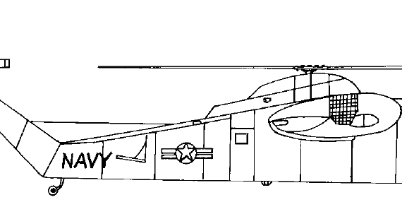 Вертолет Sikorsky HR2S-1 [S-56 H-37 Mojave] - чертежи, габариты, рисунки